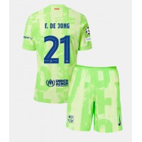 Maglie da calcio Barcelona Frenkie de Jong #21 Terza Maglia Bambino 2024-25 Manica Corta (+ Pantaloni corti)